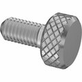 Bsc Preferred Knurled-Head Thumb Screw Stainless Steel Low-Profile M5 x 0.8mm Thread Size 11mm Long 92545A167